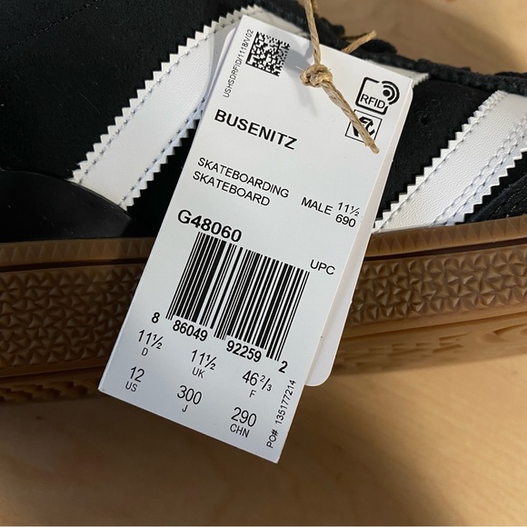 Size 12 - adidas Busenitz Black Gum - Picture 8 of 12